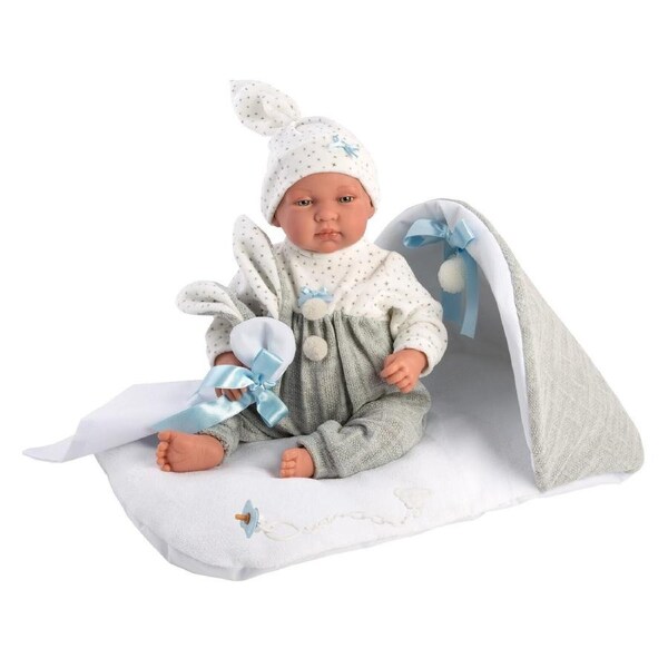 Llorens Doll Sleepy Tino Soft Body Outfit and Mat 43cm