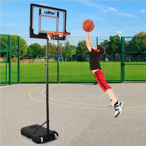 Centra 2.1m Basketball Hoop Stand System Adjustable Black