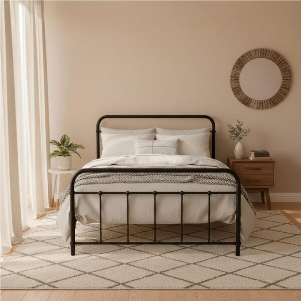 Artiss Metal Bed Frame King Single 212x113cm LEO