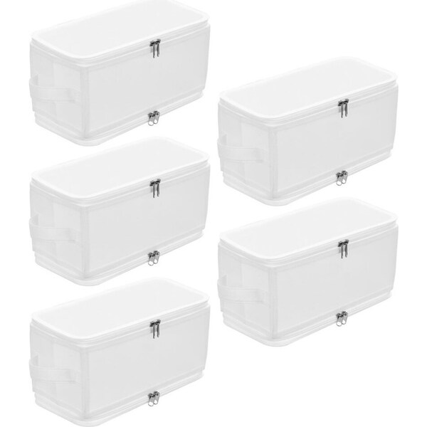 5PK Boxsweden 6.7L Foldaway 30cm Storage Box Collapsible Organiser Container WH