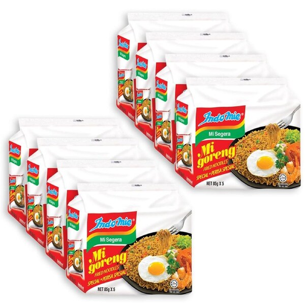 8x 5PK Indomie Mi Goreng Fried Noodles Instant Noodle Packs Original Special