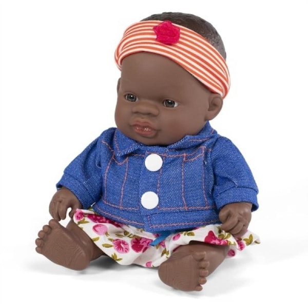 Miniland Doll African Girl and Outfit 21cm