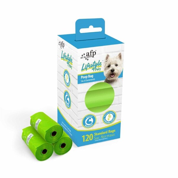 120 Dog Poop Bags 8x15 Rolls/Bags - Pet Waste Roll Lavender