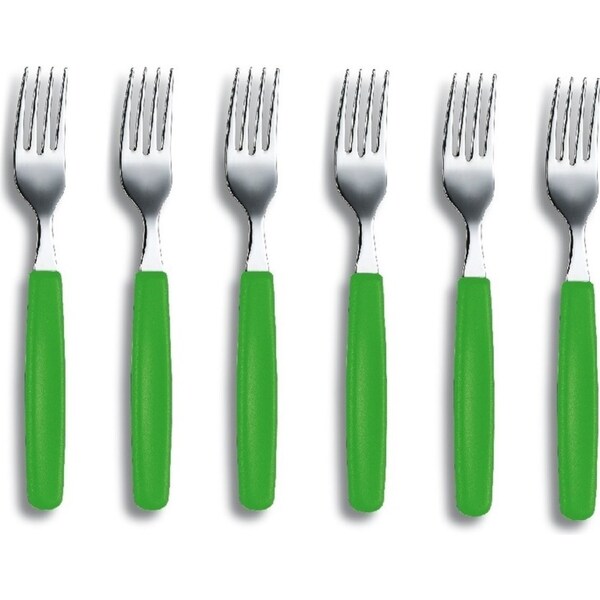 Victorinox Green Table Fork Set 6