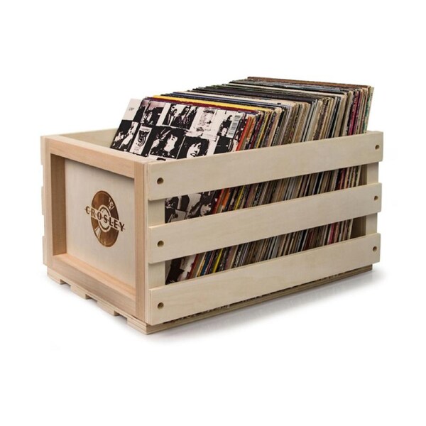 Crosley Record Vinyl Album LP Storage Wooden Crate Box CRAC1004A-B3