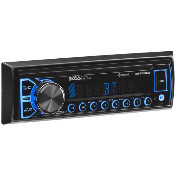 Boss Audio 455BRGB Mechless Bluetooth USB Car Radio Stereo Receiver