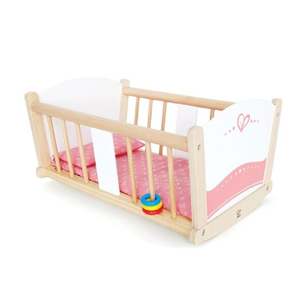 Hape Rock-A-Bye 47cm Wooden Doll/Toys Pretend Play Cradle/Bed Kids/Toddlers 3y+