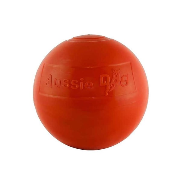 Aussie Dog 24cm Staffie Dog Ball Large Heavy Duty Tough Pets Chew Toy Orange
