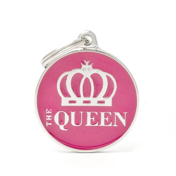 My Family Charm Queen Pet ID Tag Collar Accessory