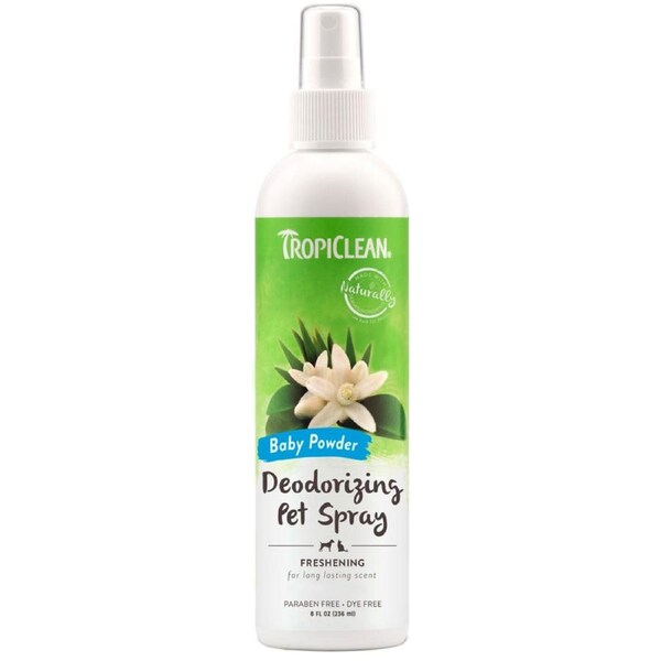 Tropiclean Baby Powder Deodorising Pet Spray 236ml