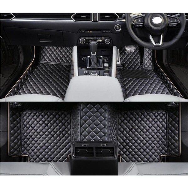 Mazda CX-5 CX5 2017-2025 Premium Custom Made PU Leather Car Mat Floor Liner Carpet Complete Set