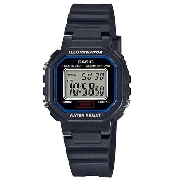 Casio Small Black Women's Illuminator Multifunction Digital Watch LA-20WH-1C