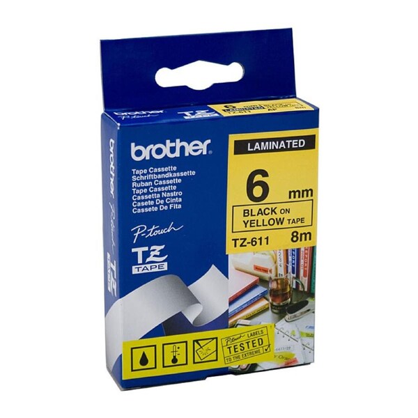 BROTHER TZe611 Labelling Tape