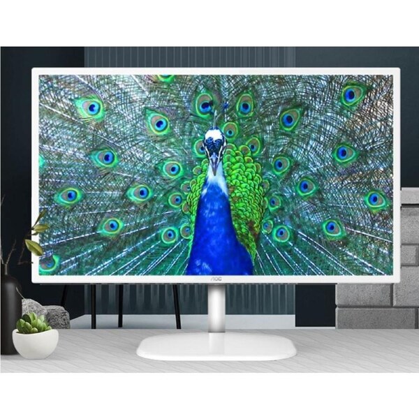 AOC 31.5' IPS Panel 4ms QHD 2560x1440, HDMI, DP, 75Hz, 3-sided Narrow Frame, VESA 100 x 100mm wall mountable, White colour