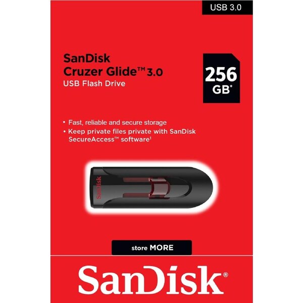 SanDisk USB 3.0 256GB Flash Drive Memory Stick