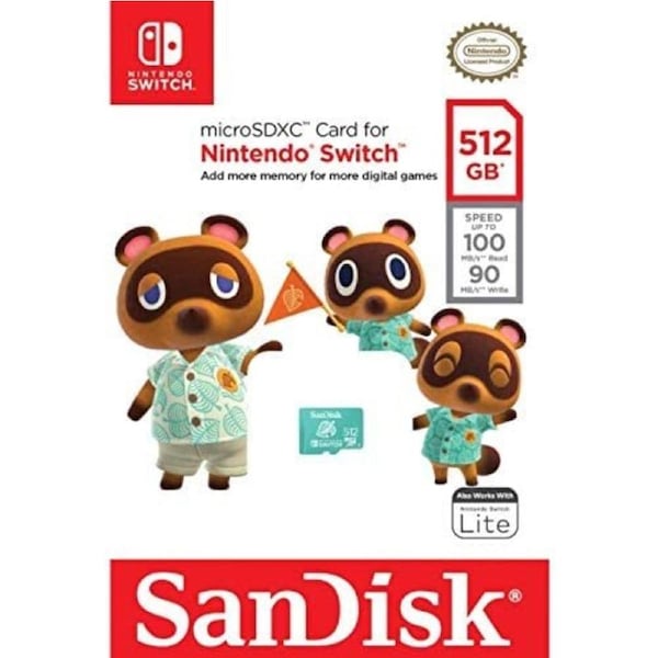 SanDisk 512GB Nintendo Licensed Micro SD