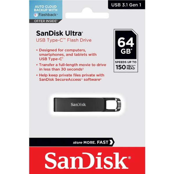 SanDisk USB 64GB Ultra Type-C Flash Drive