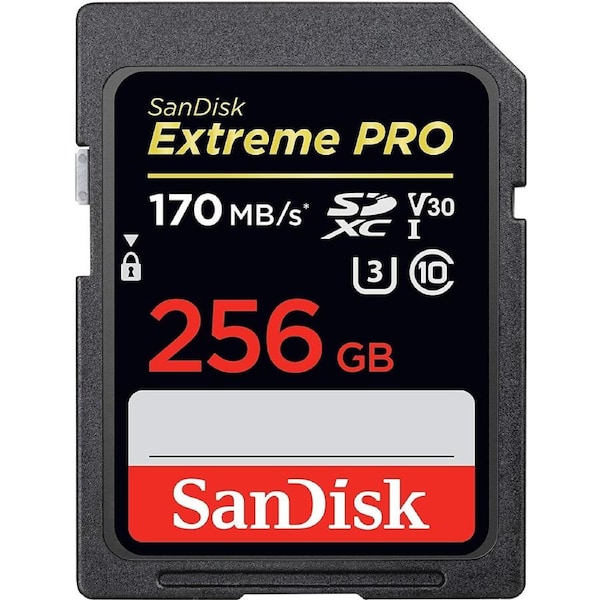 SanDisk Extreme Pro 256GB SD Card SDSDXXY-256G