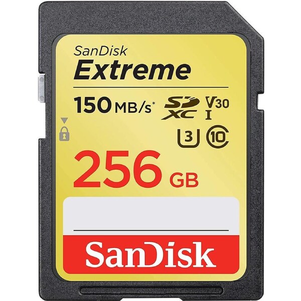 SanDisk Extreme 256GB SDXC UHS-I SD Card