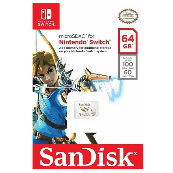 SanDisk 64GB Nintendo Licensed Micro SD