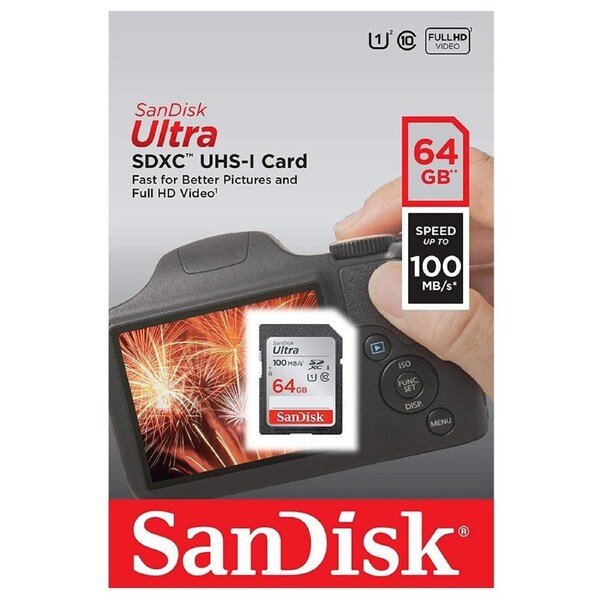SanDisk Ultra 64GB SDXC UHS-I SD Card