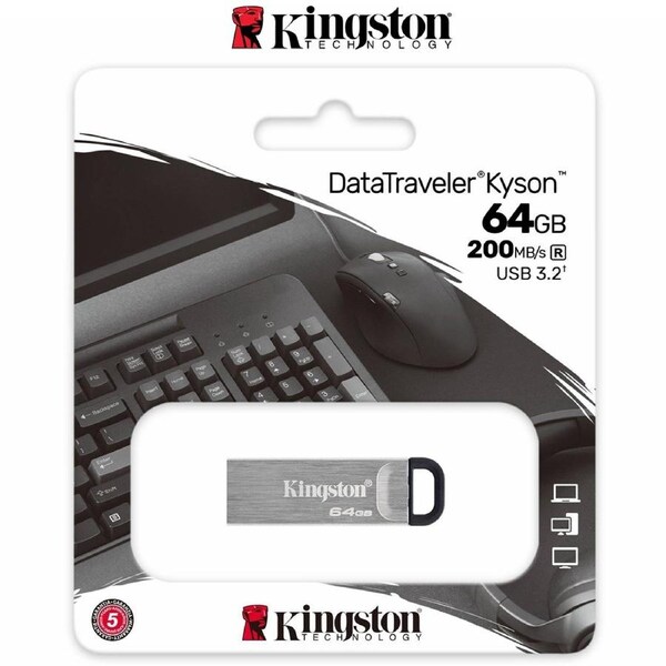 USB Drive 64GB Kingston Data Traveler USB 3.2 Kyson Flash Drive Memory Stick PC
