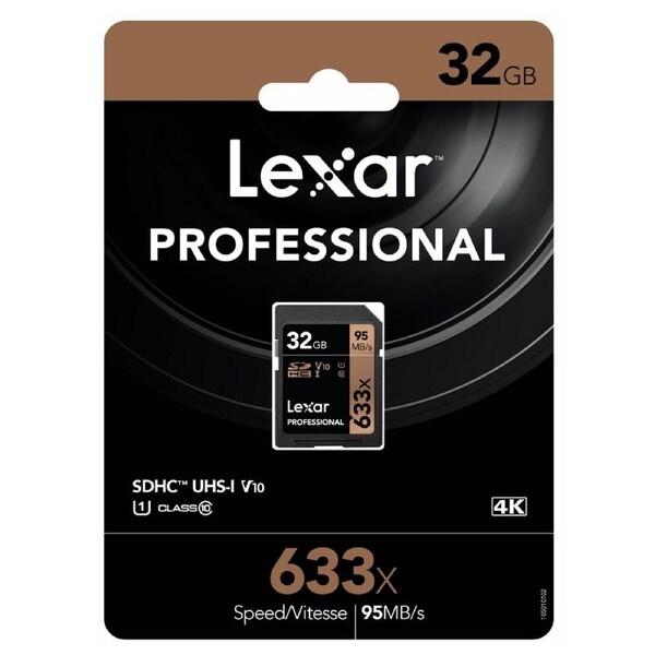 Lexar 32GB SD Card SDHC UHS-I Professional 633x Full HD Camera DSLR TF Memory Card 95MB/s