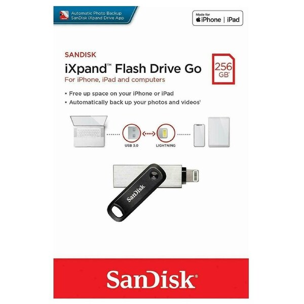 SanDisk iXpand 256GB USB 3.0 Flash Drive