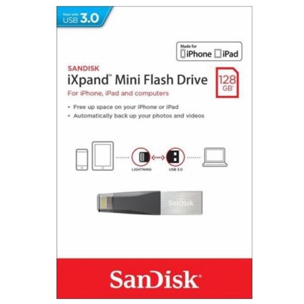 SanDisk iXpand Mini 128GB USB 3.0 Flash Drive