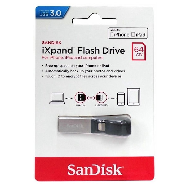 SanDisk iXpand 64GB USB 3.0 Flash Drive