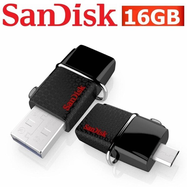 SanDisk OTG USB Ultra 16GB Dual Flash Drive
