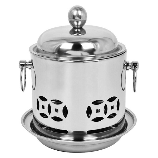 SOGA Mini Stainless Steel Asian Buffet Hot Pot Shabu Stove Lid