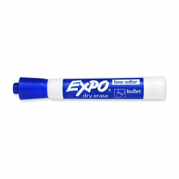 EXPO White Board Marker Blt Tip Blue Box of 12