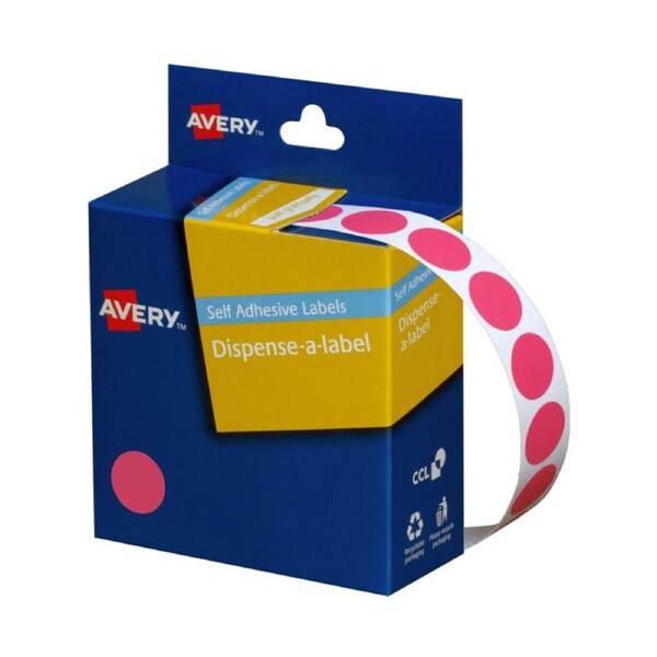 AVERY Display Pink 14mm Roll 1050