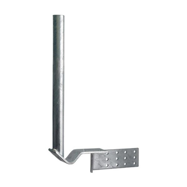 Satellite Ku Band Dish 45 Degree 600mm Tile Roof Gutter Mount (14CGAL) SINGLE ARM