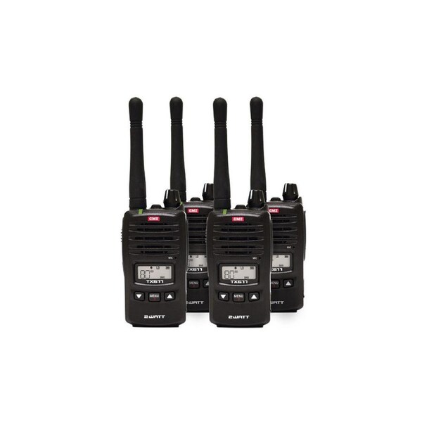 GME TX677QP 2 Watt UHF CB Handheld radio - Quad pack