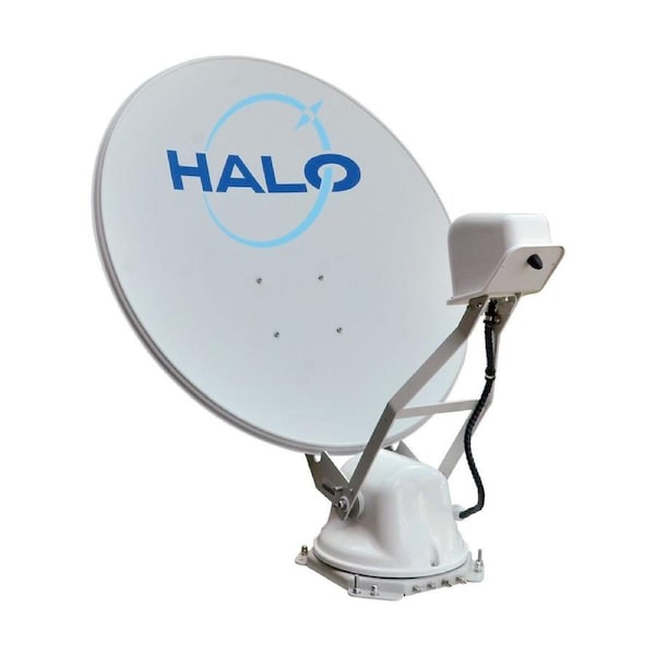 UEC ST85 85cm Automatic Deploy Satellite Dish With Quad-Output LNB, Skew And GPS With Mounting Plate