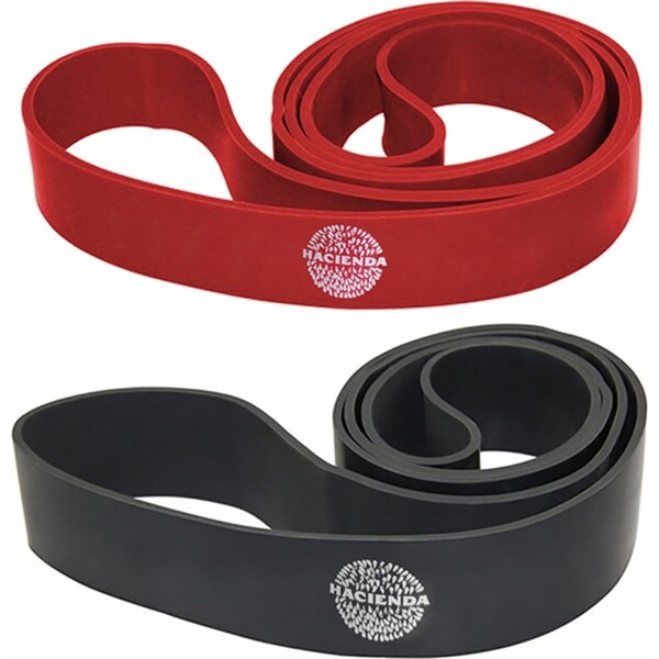 2pc Hacienda 22-57/40-80kgs Resistance Power Band Exercise Fitness Workout Set