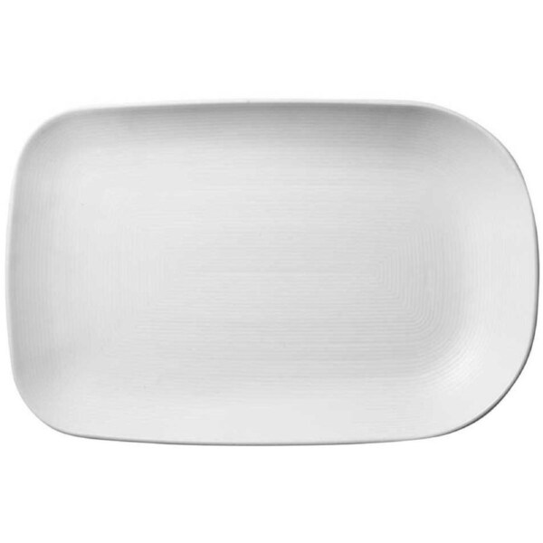 Ladelle Linear Texture Platter 32x21cm - White