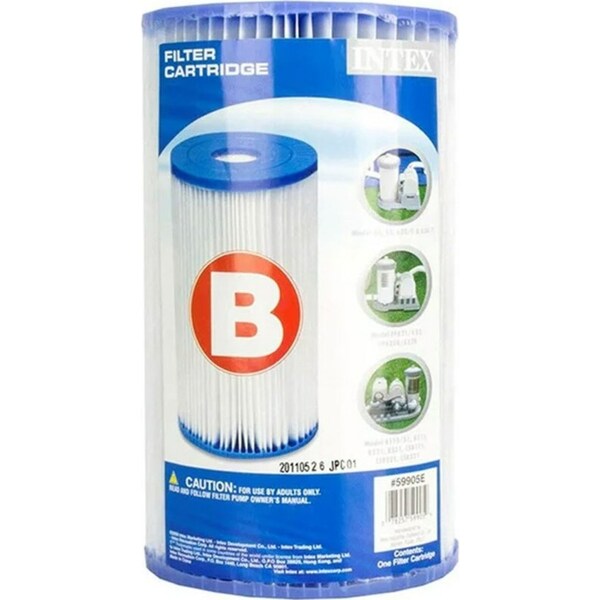 Intex Filter Type B Cleaning Replacement Cartridge for Intex Swimming Pool Pump