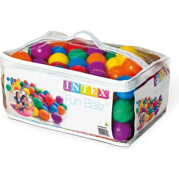 100pc Intex 6.5cm Kids Plastic Balls Indoor/Outdoor Ball Pit/Playpen/Pool Toy 2+