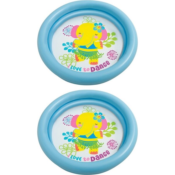 2x Intex 61cm Inflatable Kids My First Swimming Pool Water Bath Tub Assorted 1y+