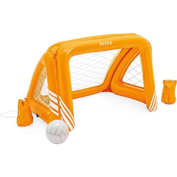 Intex Inflatable Soccer Fun Goals Game Kids/Children 6y+ Water Pool Orange Toy