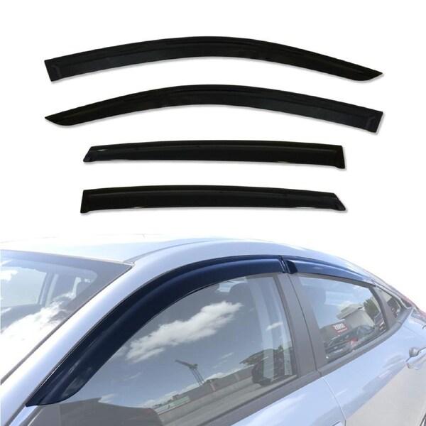 Injection Weather Shields for Honda Civic 10th Sedan 2016-2021