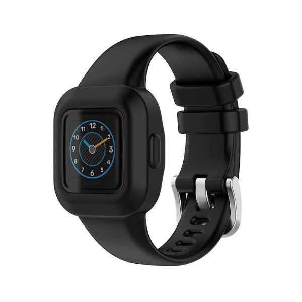 Black Replacement Silicone Wristband Water Resistant Straps for Garmin Fit JR.3/Garmin Vivo Fit JR.3 Fitness Tracker for Kids