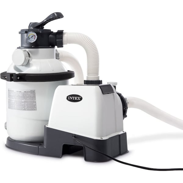 Intex 1200Gph Sand Filter Pump 220-240V Water Cleaner for Swimming Pool White