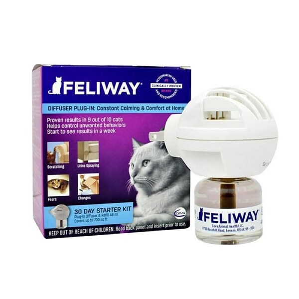 Feliway Calming Pheromone for Cats - Diffuser Kit with 48ml Bottle