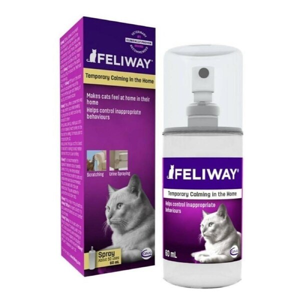 Feliway Anti-Anxiety Calming Pheromone Spray for Cats - 60ml