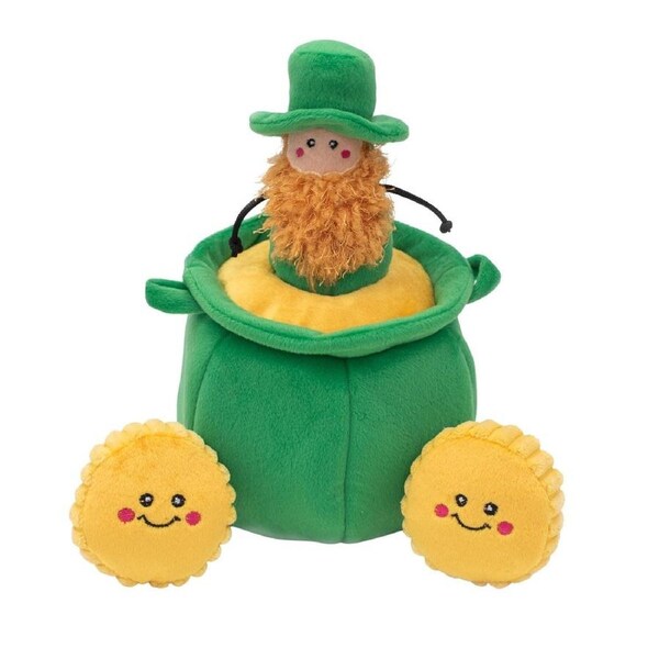 Zippy Paws Burrow Interactive Dog Toy - Pot of Gold