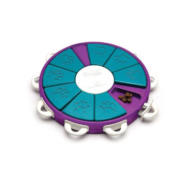 Nina Ottosson Interactive Treat Hiding Dog Toy Game - The Twister in Purple